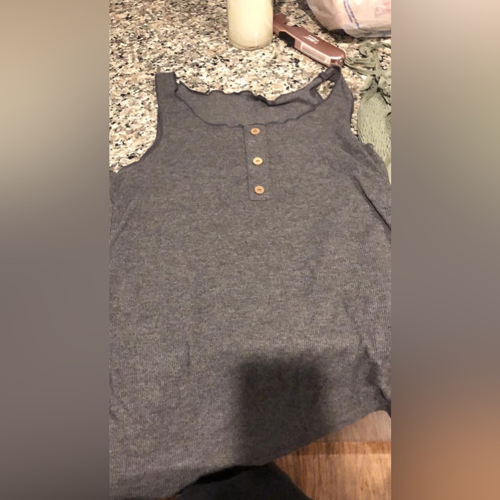 Gray maternity shirt size large
